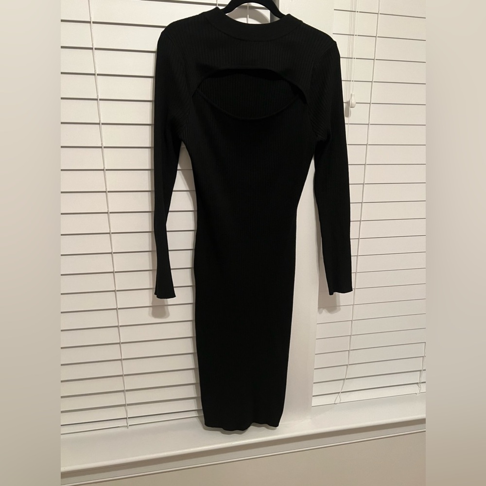 Black sweater dress